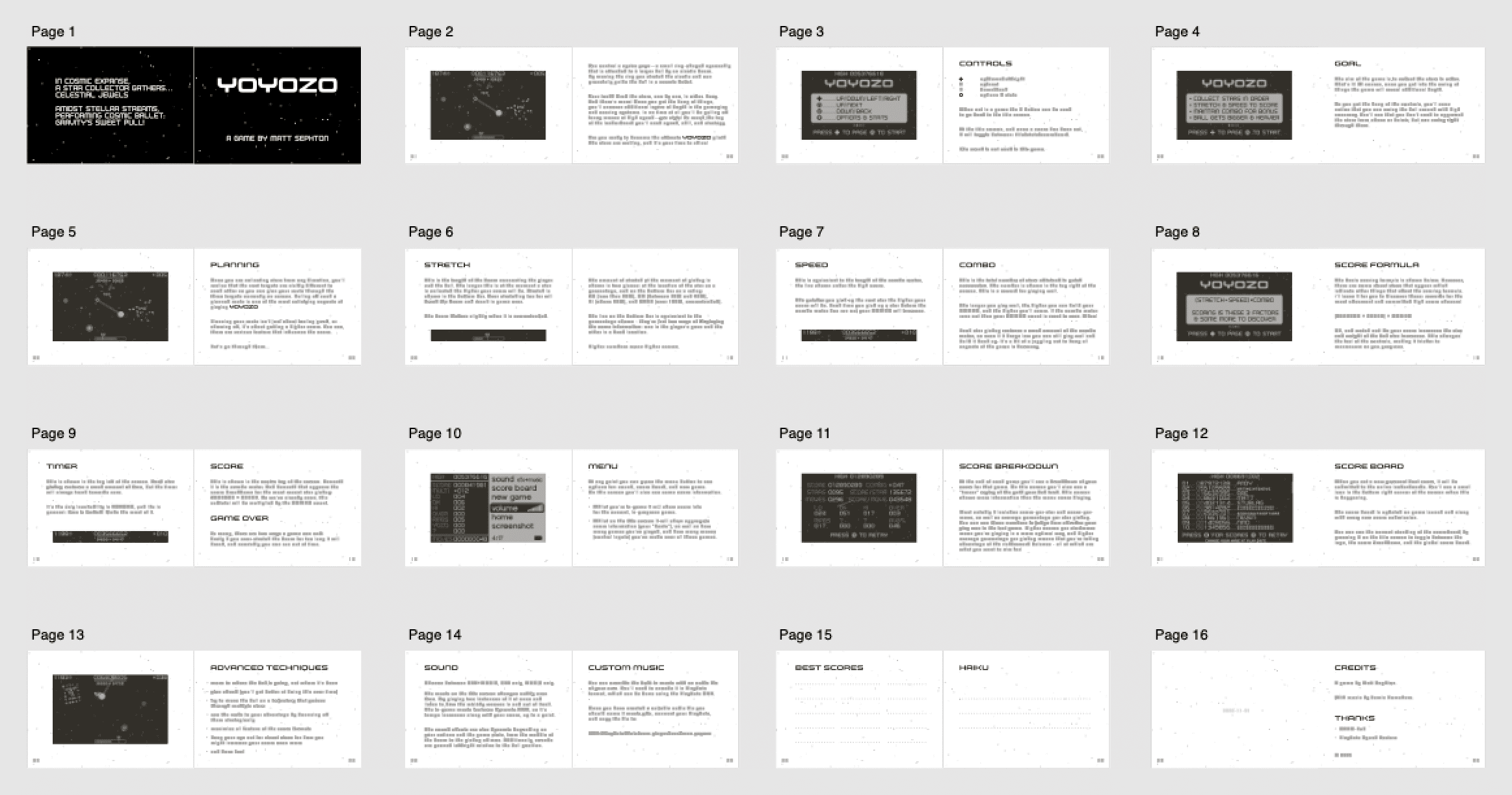 <em>YOYOZO</em> Manual